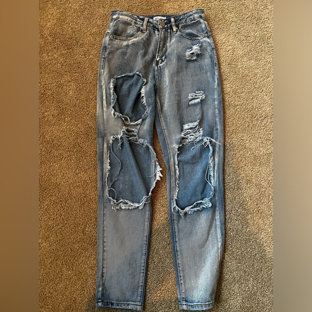 ripped denim jeans beginning boutique